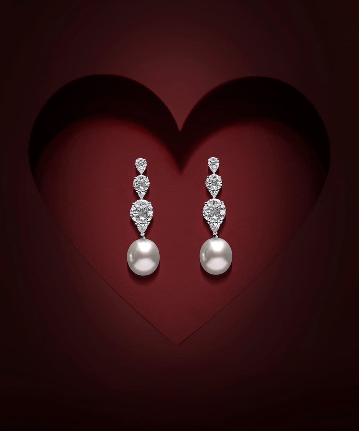 Pearl drop earrings